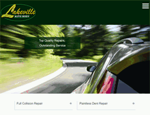 Tablet Screenshot of lakevilleautobody.com